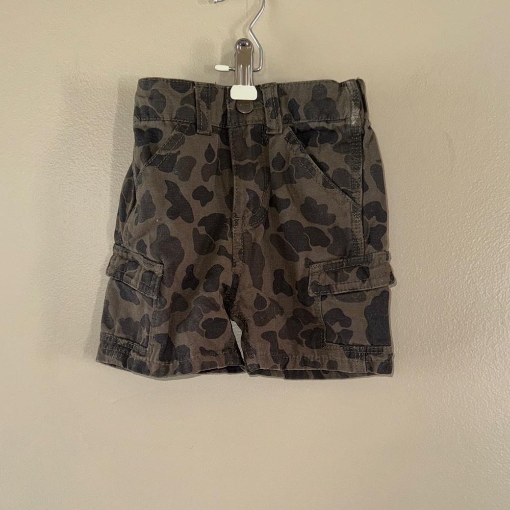 Carhartt Kids Camo Shorts - Black and Gray